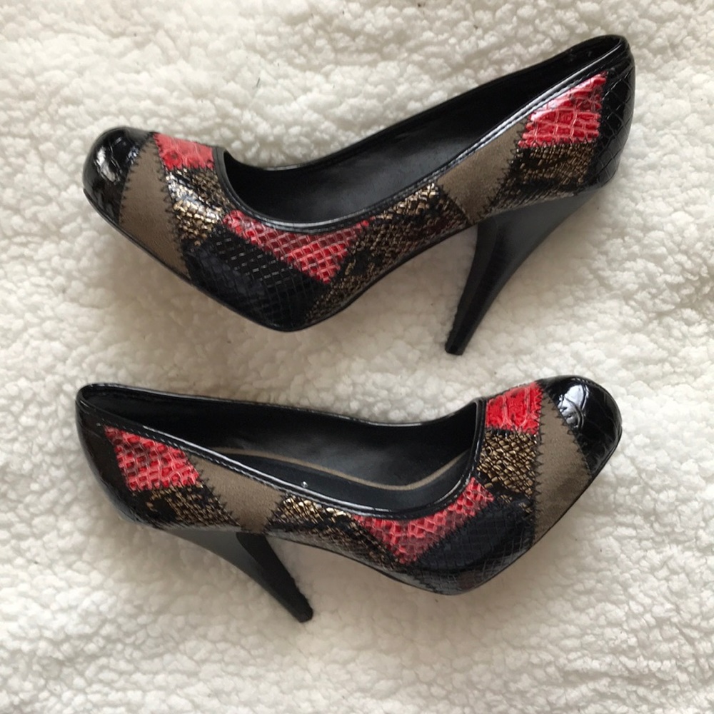 Dollhouse patchwork heels - Picture 1 of 5